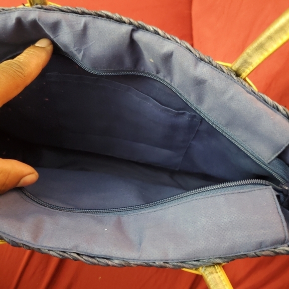 Woven Handbag Tote Bag Colorful - Picture 2 of 7